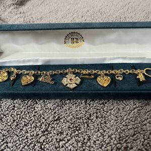 Gold Plated Fireman’s Wife/GF Charm Bracelet